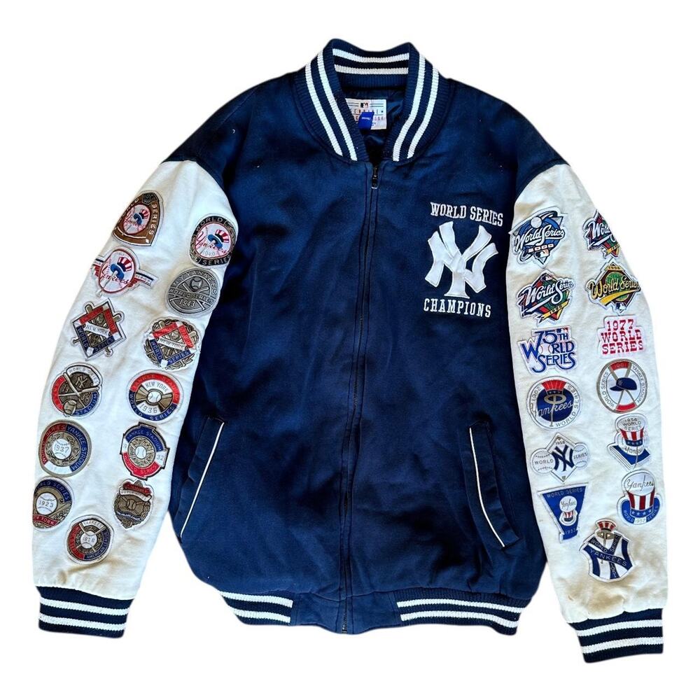 Vintage MLB Genuine New York Yankees Baseball World Series Jacket Size XL